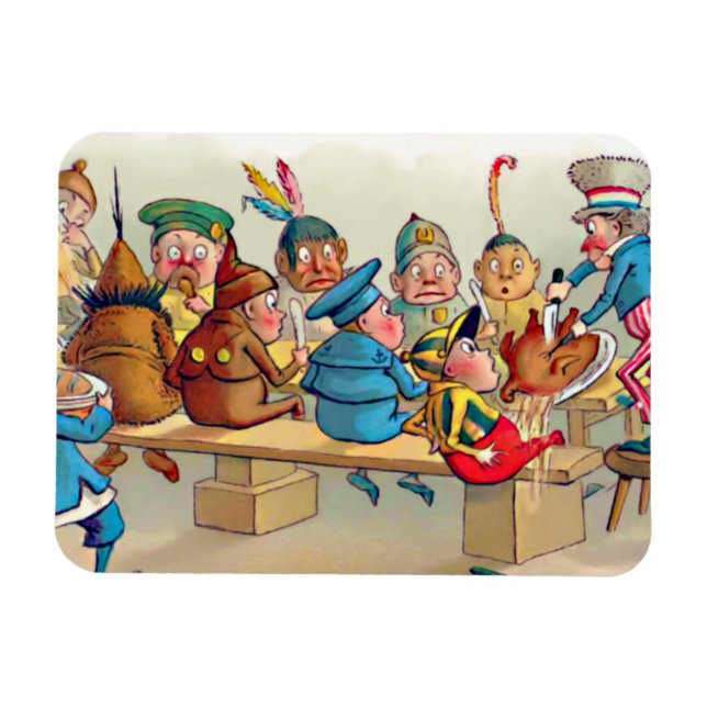The Brownie's Christmas Dinner Magnet (Horizontal)