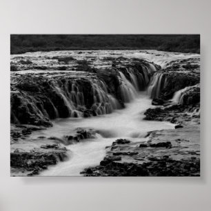 The Bruararfoss waterfall in Iceland Poster