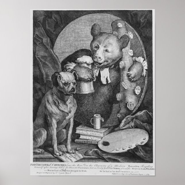 The Bruiser Charles Churchill, once the Poster (Front)