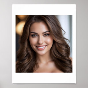 The Brunettes Come In Waves Sticker Poster