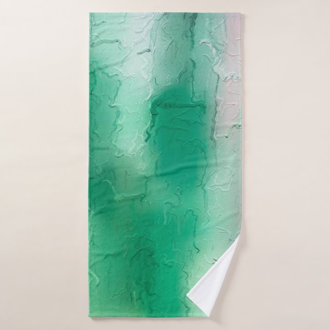 The brush stroke graphic abstract background. Art  Bath Towel (Bath Towel)