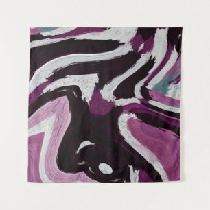 The brush stroke graphic abstract background. Art Tapestry