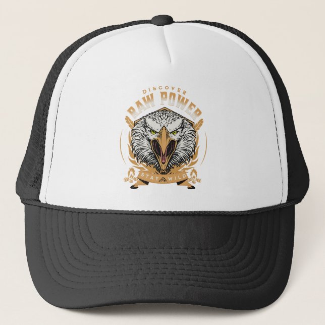 The Brute Force Quotation Inspiration Message Phra Trucker Hat (Front)