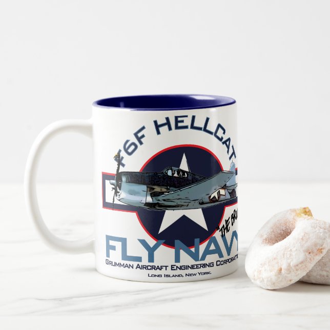 THE BRUTE Two-Tone COFFEE MUG (With Donut)