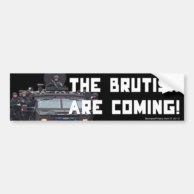 The Brutish Are Coming Bumper Sticker (Front)