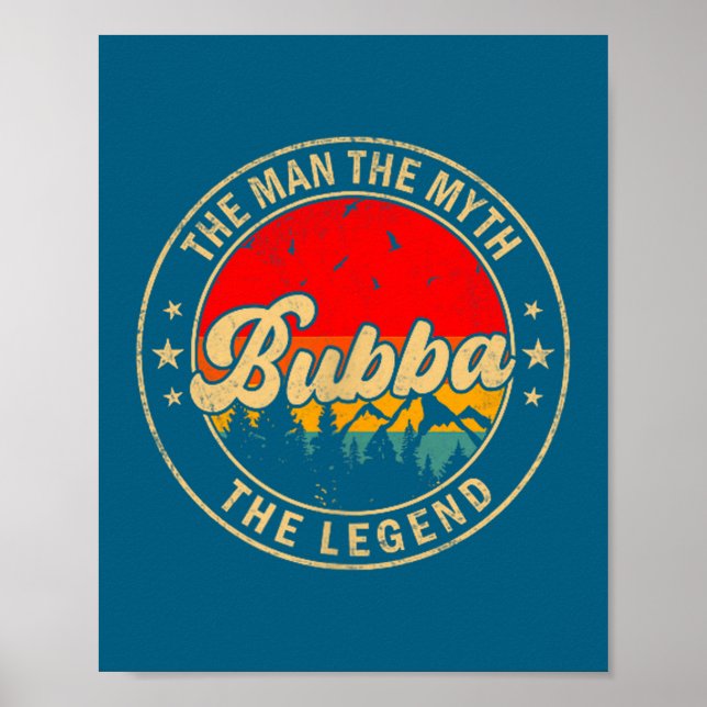 The Bubba Myth Legend Vintage Retro Poster (Front)