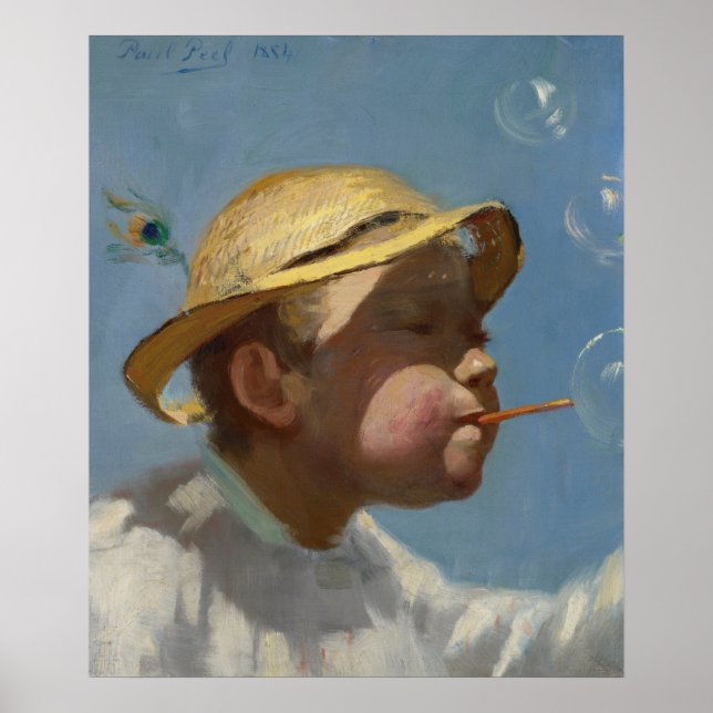 The Bubble Boy by Paul Peel Poster (Front)