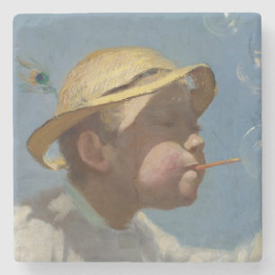 The Bubble Boy (by Paul Peel) Stone Coaster