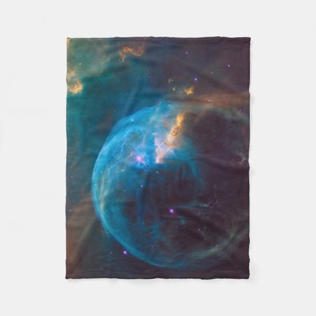 The Bubble Nebula, Ngc 7635. Fleece Blanket (Front)