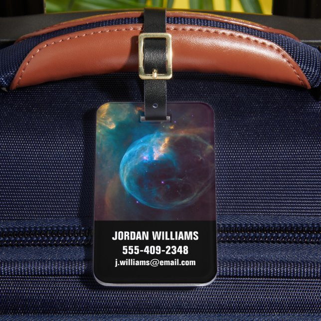 The Bubble Nebula, Ngc 7635. Luggage Tag (Front Insitu 2)
