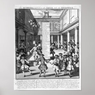 The Bubblers Bubbl'd, 1720 Poster