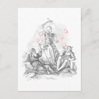 The Bubbles of Life Broken by Death Postcard