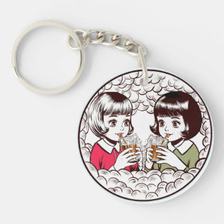 the Bubbling Sisters ACRYLIC KEY HOLDER Ring