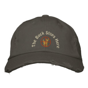 The Buck Stops Here Embroidered Hat