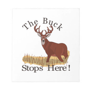 The Buck Stops Here! Notepad