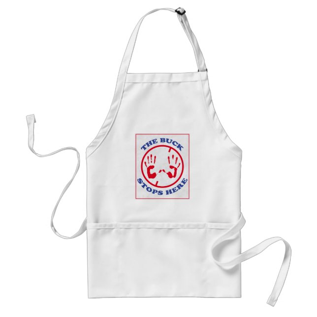 The buck stops here standard apron (Front)