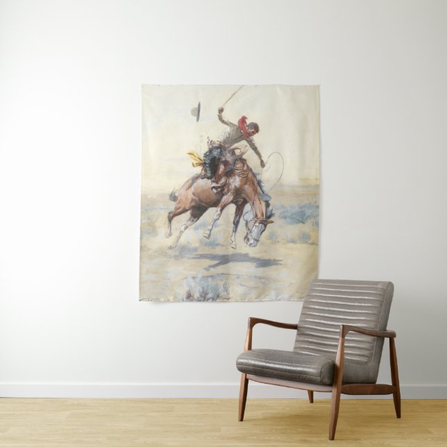 The Bucker 1904 By Charles Marion Russell Tapestry (In Situ)