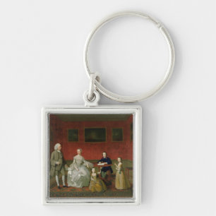 The Buckley-Boar Family, c.1758-60 (oil on canvas) Key Ring