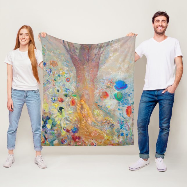 The Buddha, Redon Fleece Blanket (In Situ)