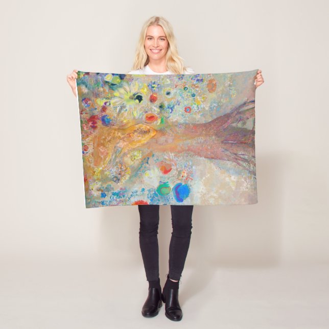 The Buddha, Redon Fleece Blanket (In Situ)