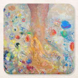 The Buddha, Redon Square Paper Coaster