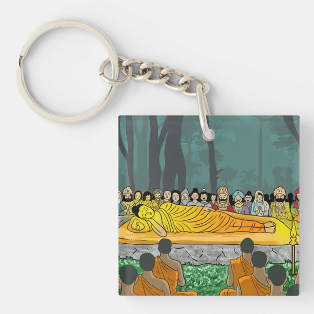 The Buddha’s Final Nirvana acrylic keychain   (Front)
