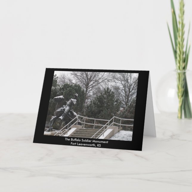 The Buffalo Soldier MonumentFort Leav... Card (Front)