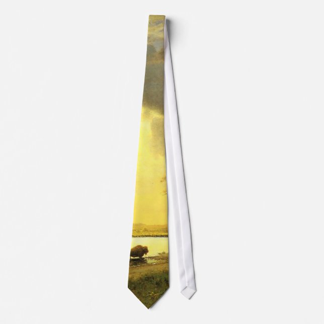 The Buffalo Trail,  Albert Bierstadt Tie (Front)