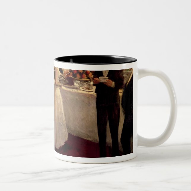 The Buffet, 1884 Two-Tone Coffee Mug (Right)