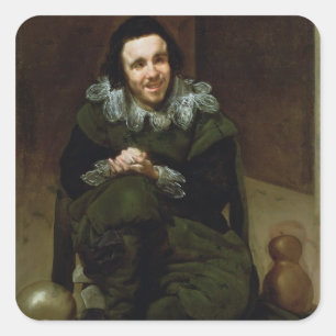 The Buffoon Calabacillas, mistakenly Square Sticker