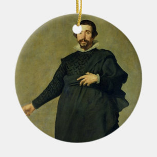 The Buffoon, Pablo de Valladolid, c.1635 (oil on c Ceramic Tree Decoration