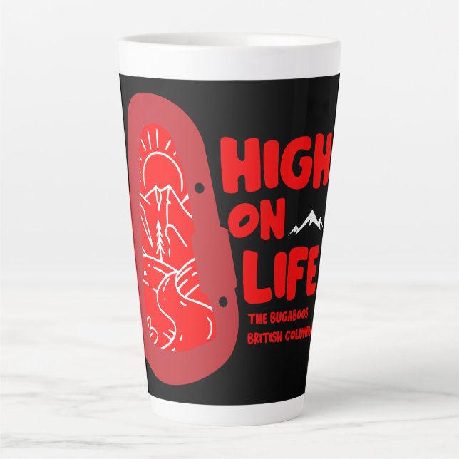 The Bugaboos Alpinism Canada Latte Mug (Front)