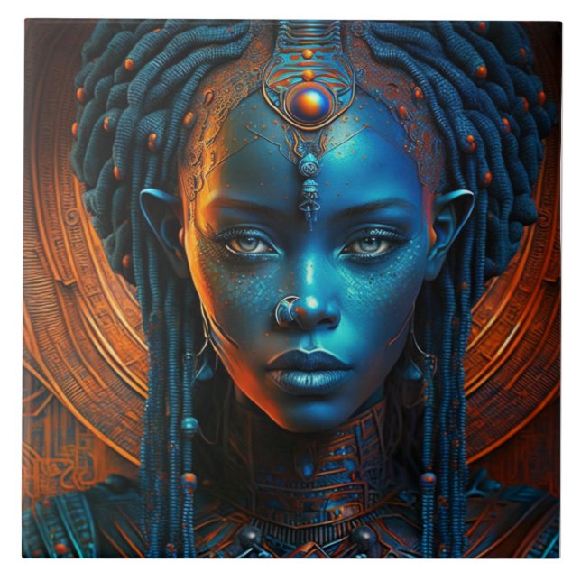 The Builders: Alien Dread  Ceramic Tile (Front)