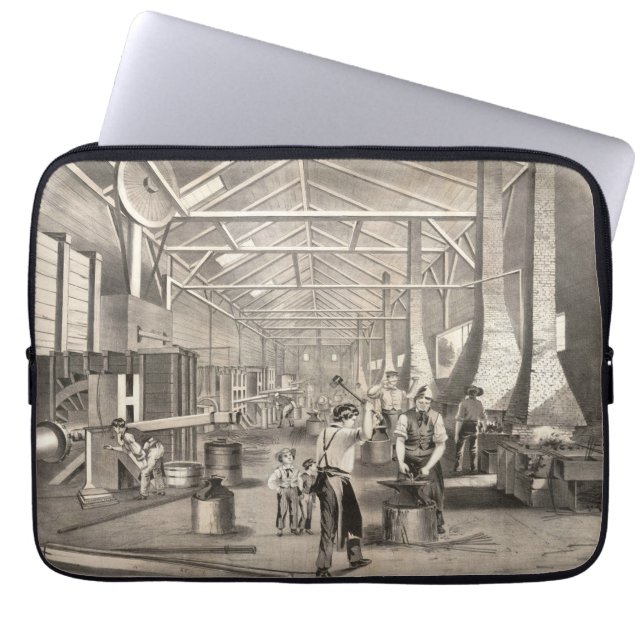 The Building Interior Of H.C. Redington & Company Laptop Sleeve (Front)