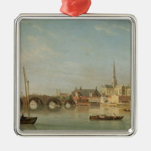 The Building of Westminster Bridge with an imagina Metal Ornament
