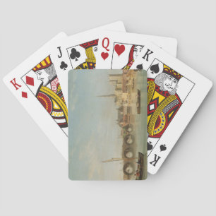 The Building of Westminster Bridge with an imagina Playing Cards