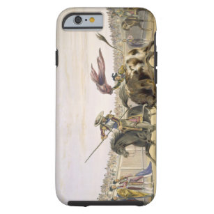 The Bull Following up the Charge, 1865 (colour lit Tough iPhone 6 Case