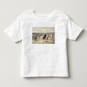The Bull Leaping the Barriers, 1865 (colour litho) Toddler T-Shirt
