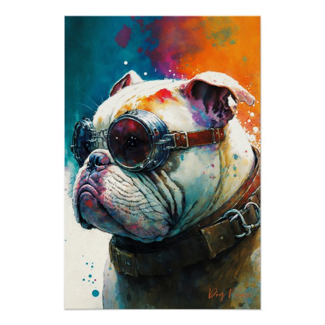 The Bulldog With Sunglasses - Composition 010 Poster (Front)