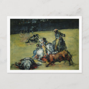 The Bullfight, c.1825 (oil on canvas) Postcard