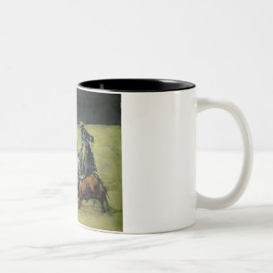 The Bullfight, c.1825 (oil on canvas) Two-Tone Coffee Mug