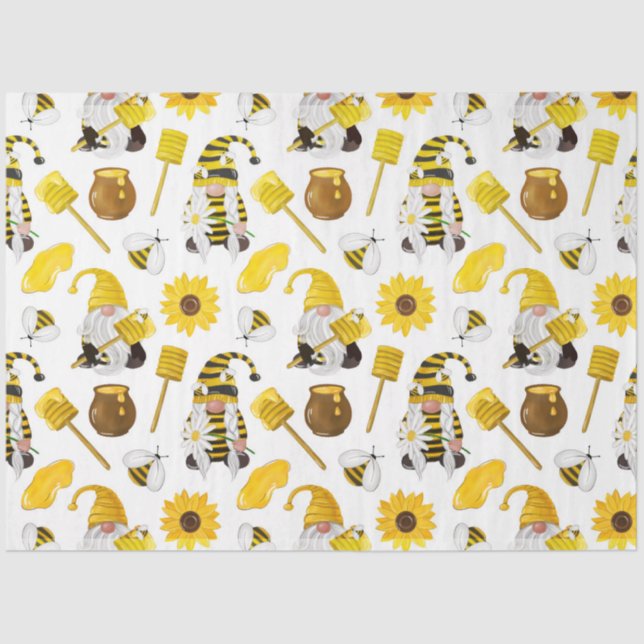 The Bumble Bee and Honey Series Design 16 Tissue Paper (Front)