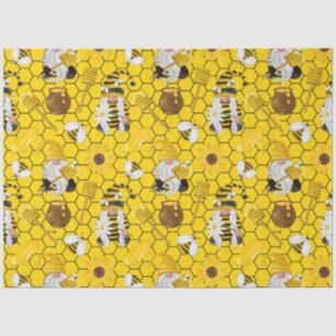 The Bumble Bee and Honey Series Design 4 Tissue Paper