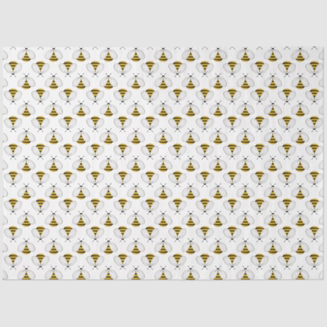 The Bumble Bee and Honey Series Design 8 Tissue Paper (Front)