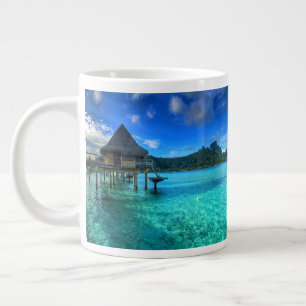 The Bungalows of Bora Bora Large Coffee Mug