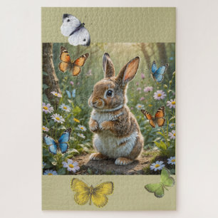 The Bunny and the butterflies Jigsaw Puzzle