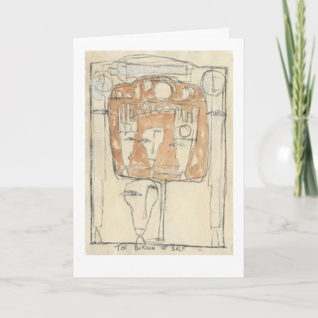 The burden of self. card (Front)