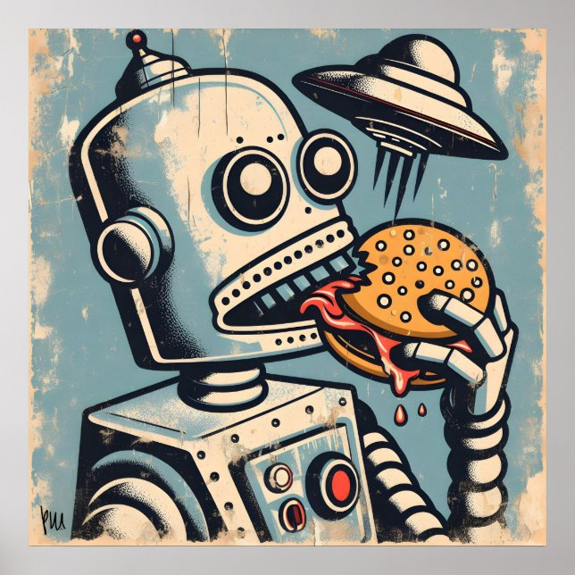 The burgerbot poster (Front)