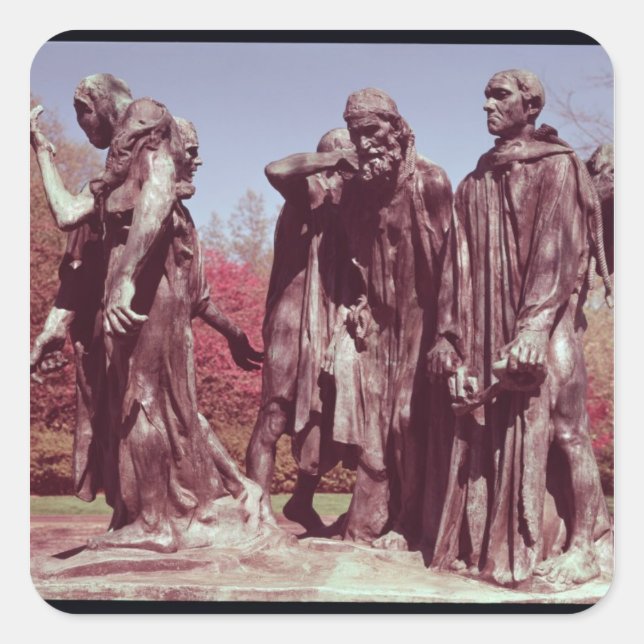 The Burghers of Calais Square Sticker (Front)