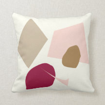 The burgundy spot, abstract geometric design
